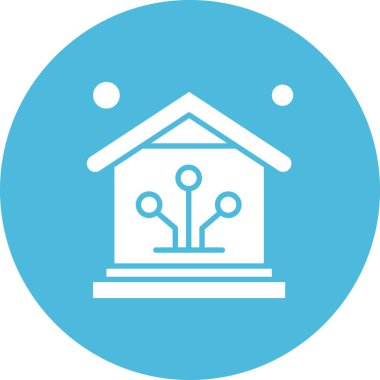 Vektör ev simgesi, vektör illüstrasyonu  