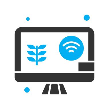  Vektör lcd monitörü Simge dijital resmi 