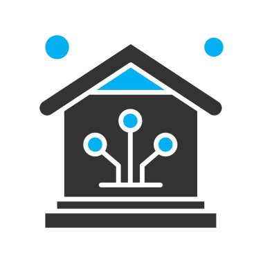 Vektör ev simgesi, vektör illüstrasyonu  