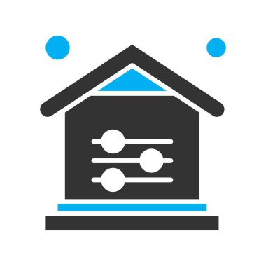 Vektör ev simgesi, vektör illüstrasyonu  