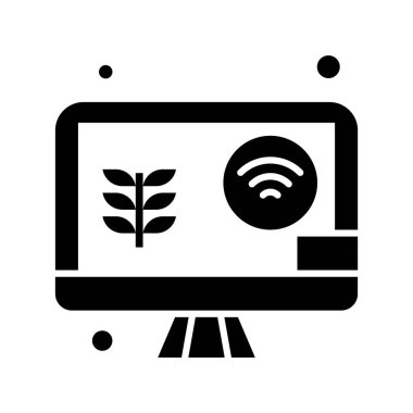  Vektör lcd monitörü Simge dijital resmi 