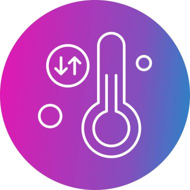 Vektör illüstrasyon termometre simgesi 