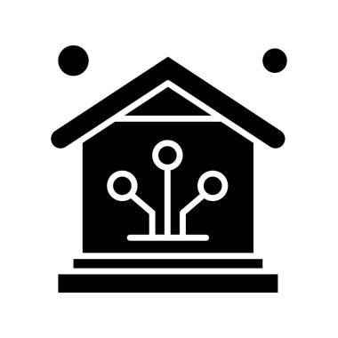 Vektör ev simgesi, vektör illüstrasyonu  