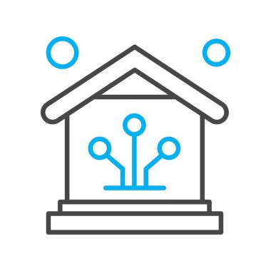 Vektör ev simgesi, vektör illüstrasyonu  