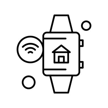 Vektör ev simgesi, vektör illüstrasyonu  