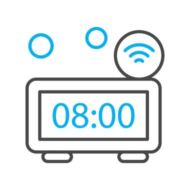 Renkli Vektör Saat Simgesi 