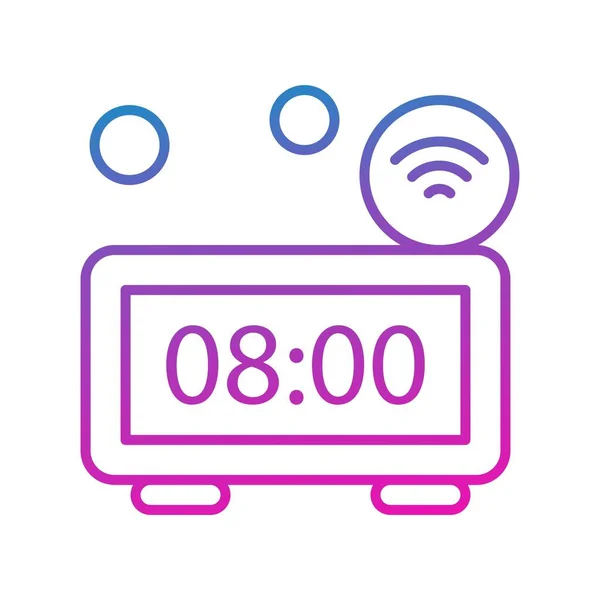 Farbenfrohe Vector Clock Icon — Stockvektor