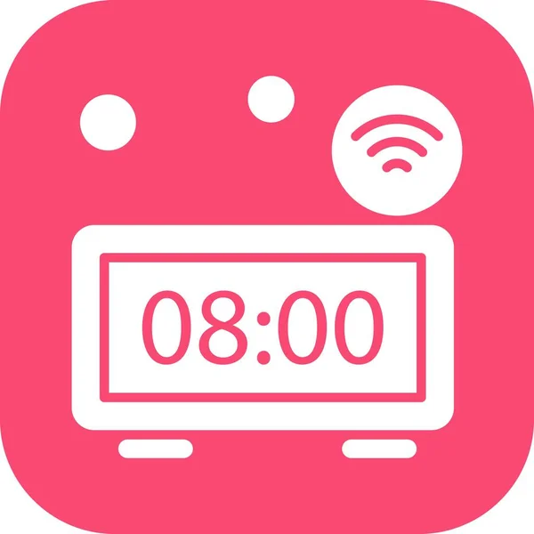 Colorido Icono Del Reloj Del Vector — Archivo Imágenes Vectoriales