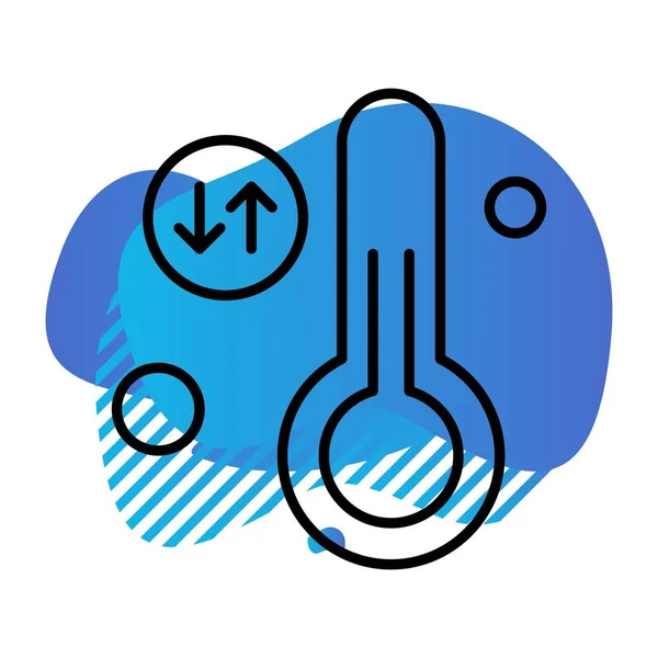 Vektor Illustration Thermometer Icon — Stockvektor