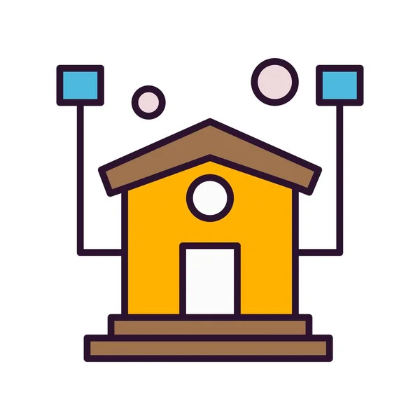 Vector Home Icon Vector Illustration — Stock Vector