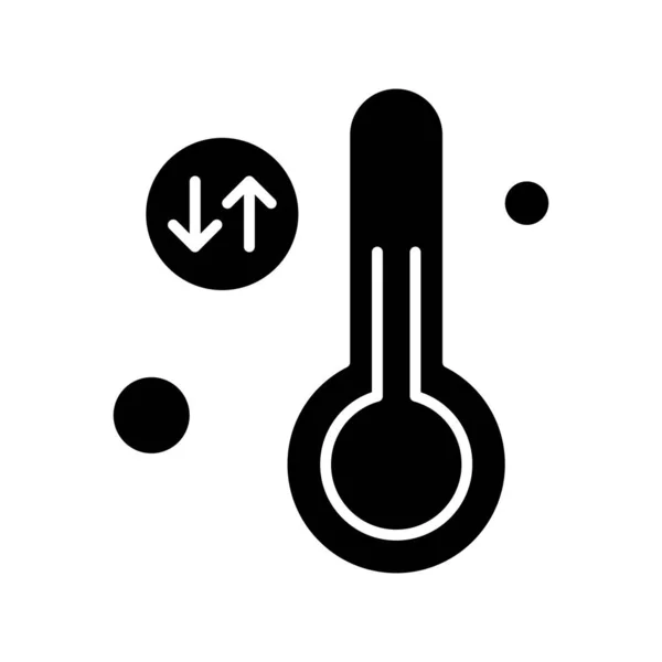 Vector Illustration Thermometer Icon — Stock Vector