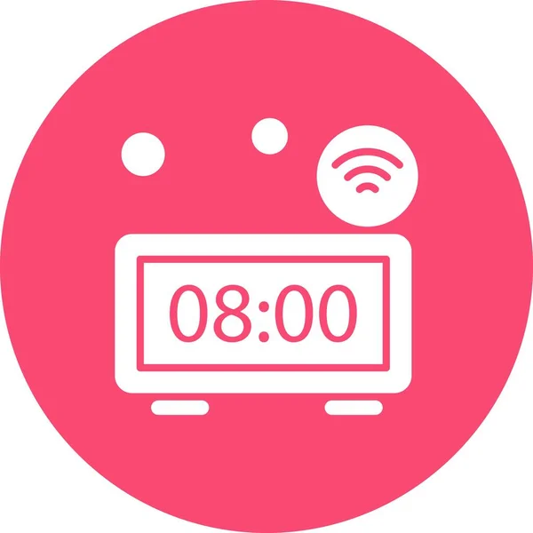 Farbenfrohe Vector Clock Icon — Stockvektor