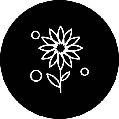  Vektör Çiçeği Simgesi illüstrasyonu