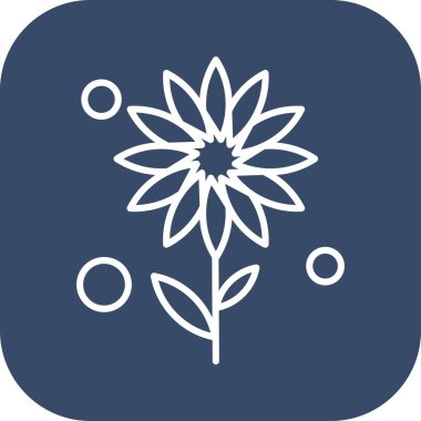  Vektör Çiçeği Simgesi illüstrasyonu