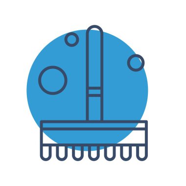  Fırça simgesi vektör illüstrasyonu 