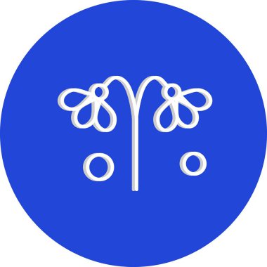 çiçek simgesi vektör illüstrasyonu