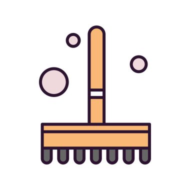  Fırça simgesi vektör illüstrasyonu 