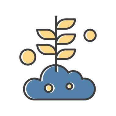 Vektör illüstrasyon fabrikası simgesi