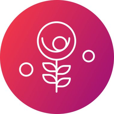  Vektör Çiçeği Simgesi illüstrasyonu