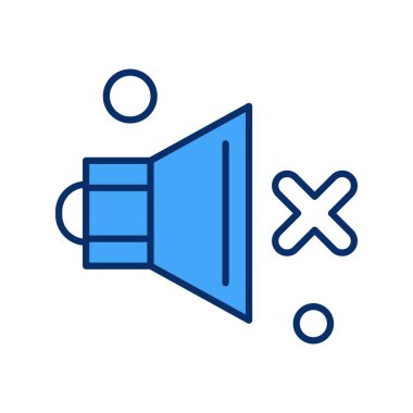  Vektör konuşmacı Simgesi, vektör illüstrasyonu  