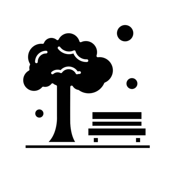 Icono Del Árbol Vectorial Ilustración — Vector de stock