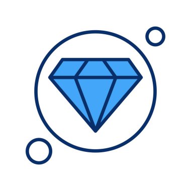 Elmas simgesi vektör illüstrasyonu