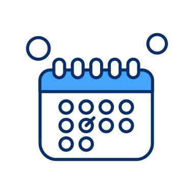  Vektör Takvim Simgesi, vektör illüstrasyonu 