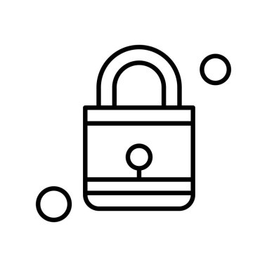 Vektör Kilit Simgesi, güvenlik kavramı