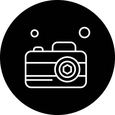 Vektör Kamera Simgesi, vektör illüstrasyonu  