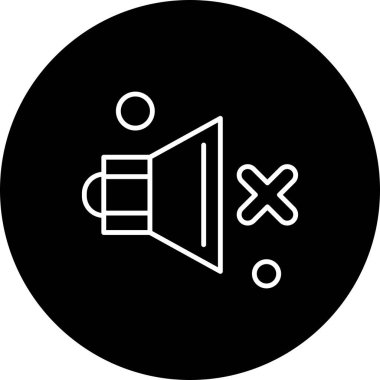  Vektör konuşmacı Simgesi, vektör illüstrasyonu  