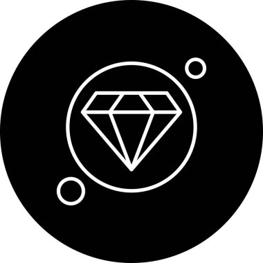 Elmas simgesi vektör illüstrasyonu