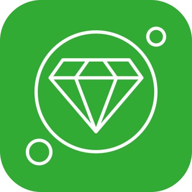 Elmas simgesi vektör illüstrasyonu