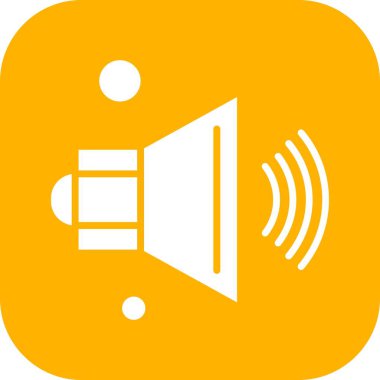  Vektör konuşmacı Simgesi, vektör illüstrasyonu  