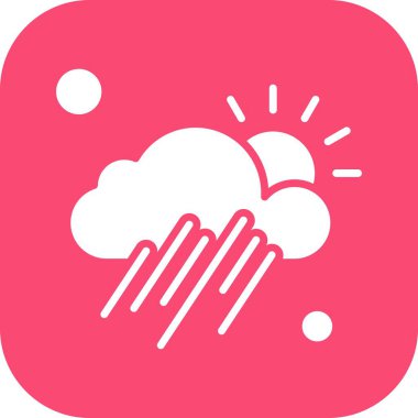  Vektör Bulut Simgesi, vektör illüstrasyonu 