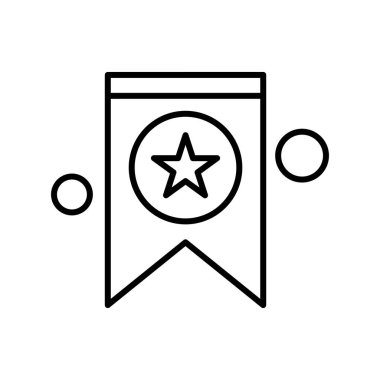  ödül düz simgesi, vektör illüstrasyonu