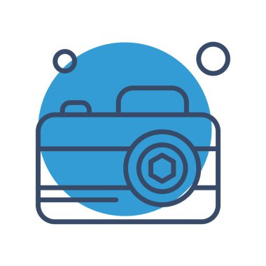 Vektör Kamera Simgesi, vektör illüstrasyonu  