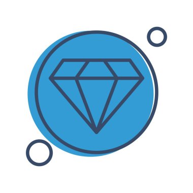 Elmas simgesi vektör illüstrasyonu