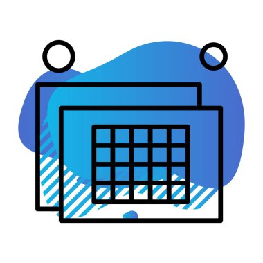 Vektör UIUX simgesi illüstrasyonu  