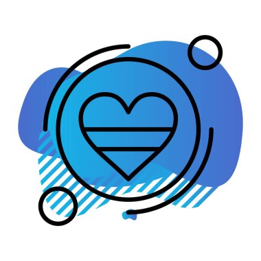 Vektör Kalp Ağı simgesi 