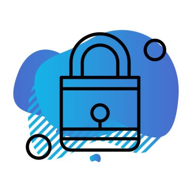 Vektör Kilit Simgesi, güvenlik kavramı