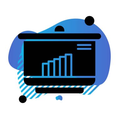 Vektör Analitik Web Simgesi, Vektör İllüstrasyonu