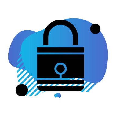 Vektör Kilit Simgesi, güvenlik kavramı