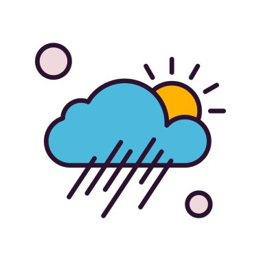  Vektör Bulut Simgesi, vektör illüstrasyonu 