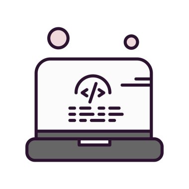  dizüstü bilgisayar simgesi, vektör illüstrasyonu 