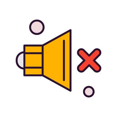  Vektör konuşmacı Simgesi, vektör illüstrasyonu  