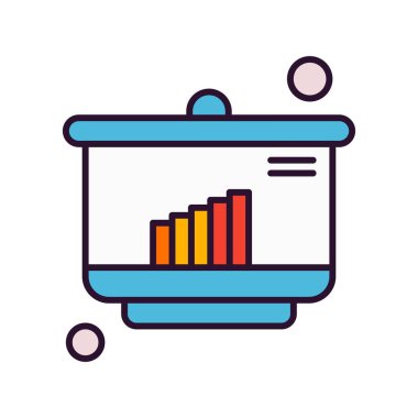 Vektör Analitik Web Simgesi, Vektör İllüstrasyonu