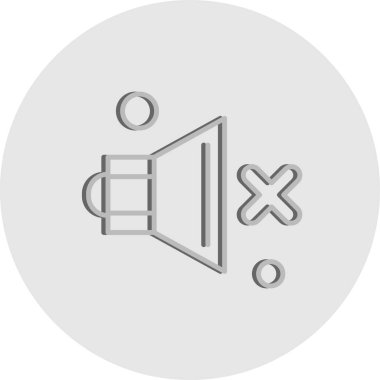  Vektör konuşmacı Simgesi, vektör illüstrasyonu  