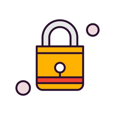 Vektör Kilit Simgesi, güvenlik kavramı