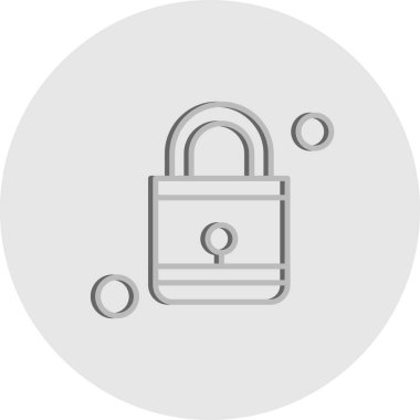 Vektör Kilit Simgesi, güvenlik kavramı