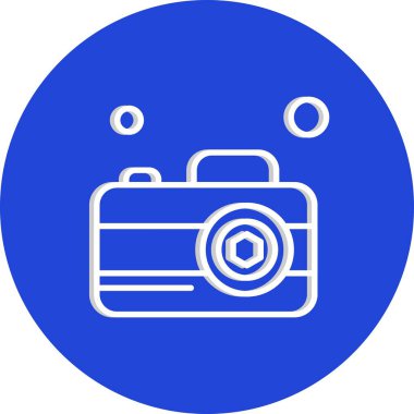 Vektör Kamera Simgesi, vektör illüstrasyonu  